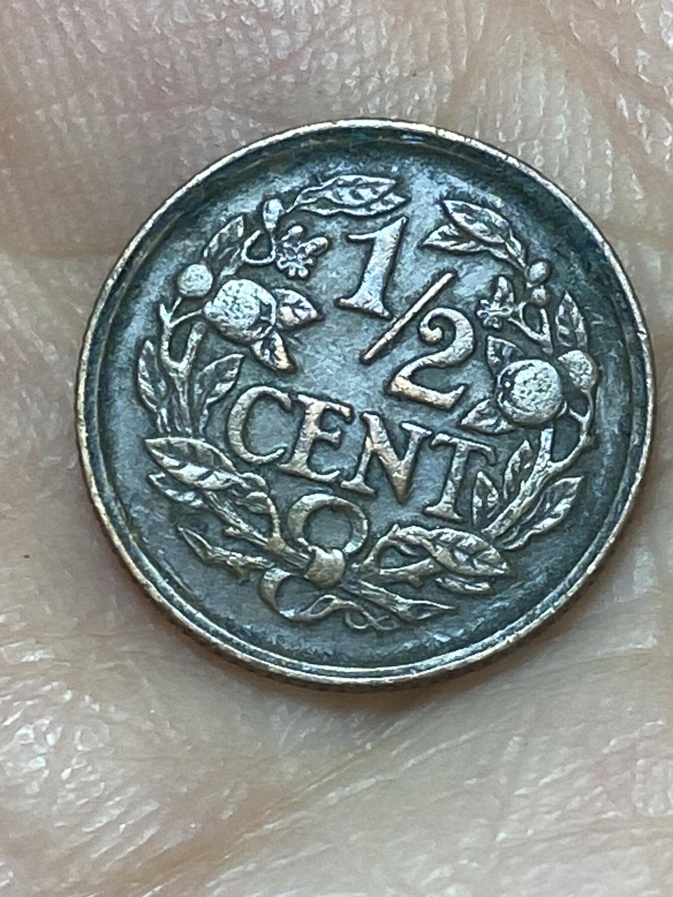 2026年第二十六场(总第一百九十五场）外国好品散币场(免佣金) 荷兰🇳🇱1937年1/2分(威廉明娜女王第三版，Grapes–葡萄标)