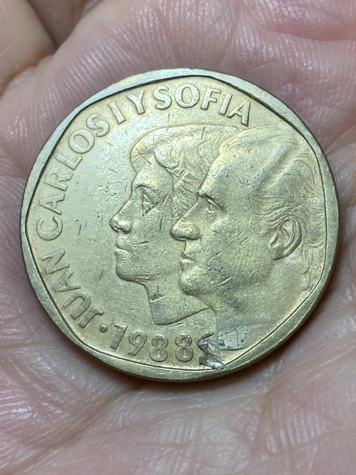 2026年第二十七场(总第一百九十六场）外国好品散币场(免佣金) 西班牙🇪🇸1988年500比塞塔(胡安·卡洛斯一世第一版)