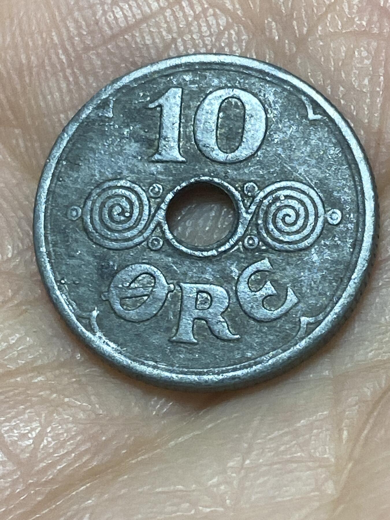 2026年第二十六场(总第一百九十五场）外国好品散币场(免佣金) 丹麦🇩🇰1944年10欧尔(克里斯蒂安十世第六版，N; GJ版)