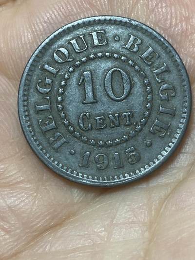 2026年第二十六场(总第一百九十五场）外国好品散币场(免佣金) - 比利时🇧🇪1915年10分(一战德国占领时期，首发年)
