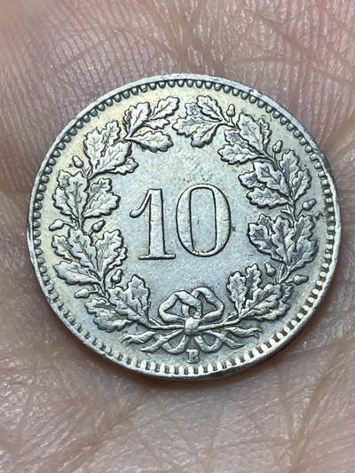 2026年第二十七场(总第一百九十六场）外国好品散币场(免佣金) - 瑞士🇨🇭1954年10拉彭(第二版，B标伯尔尼造)