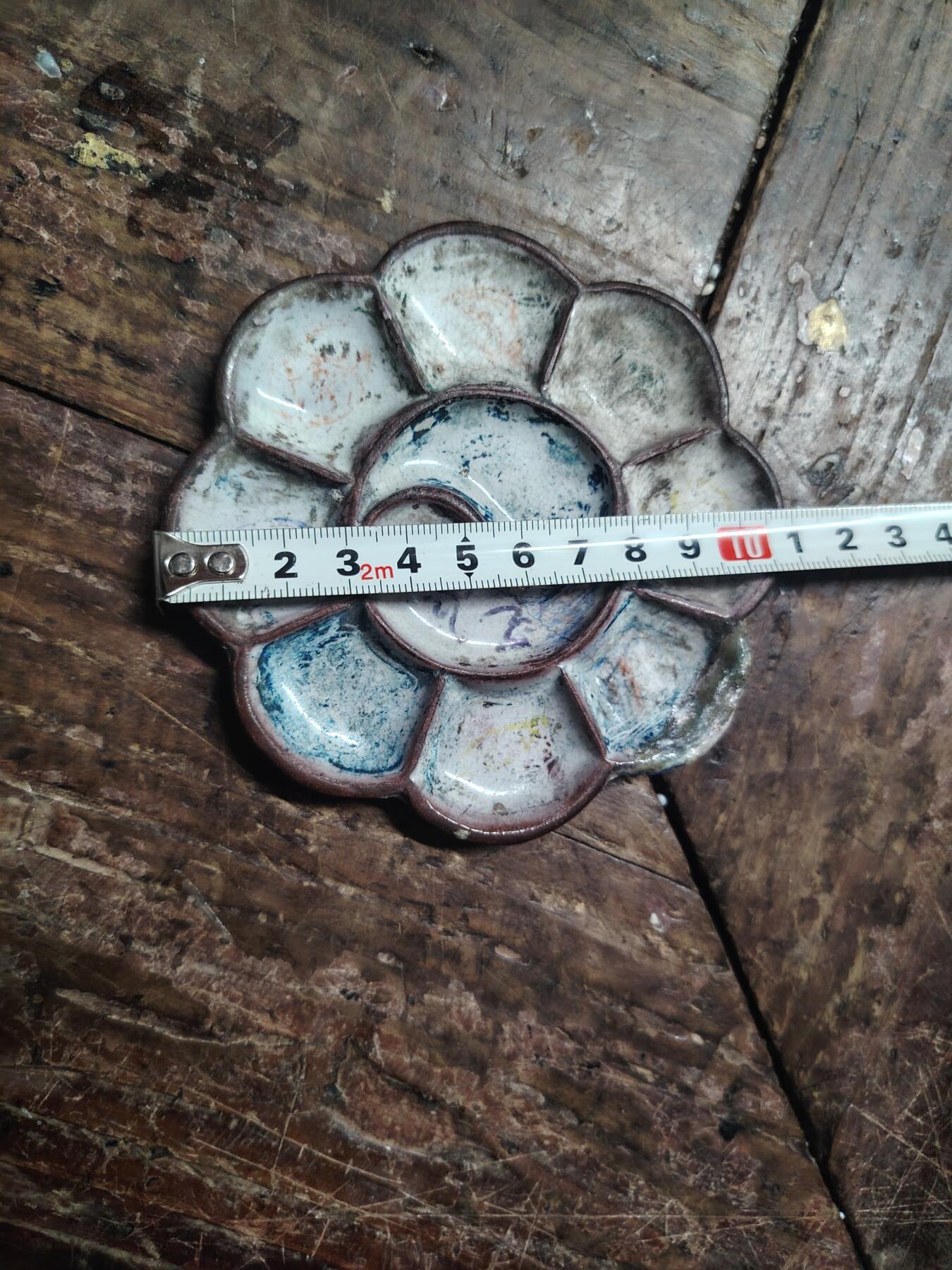 清晚中，青花，粉彩。文房四宝，