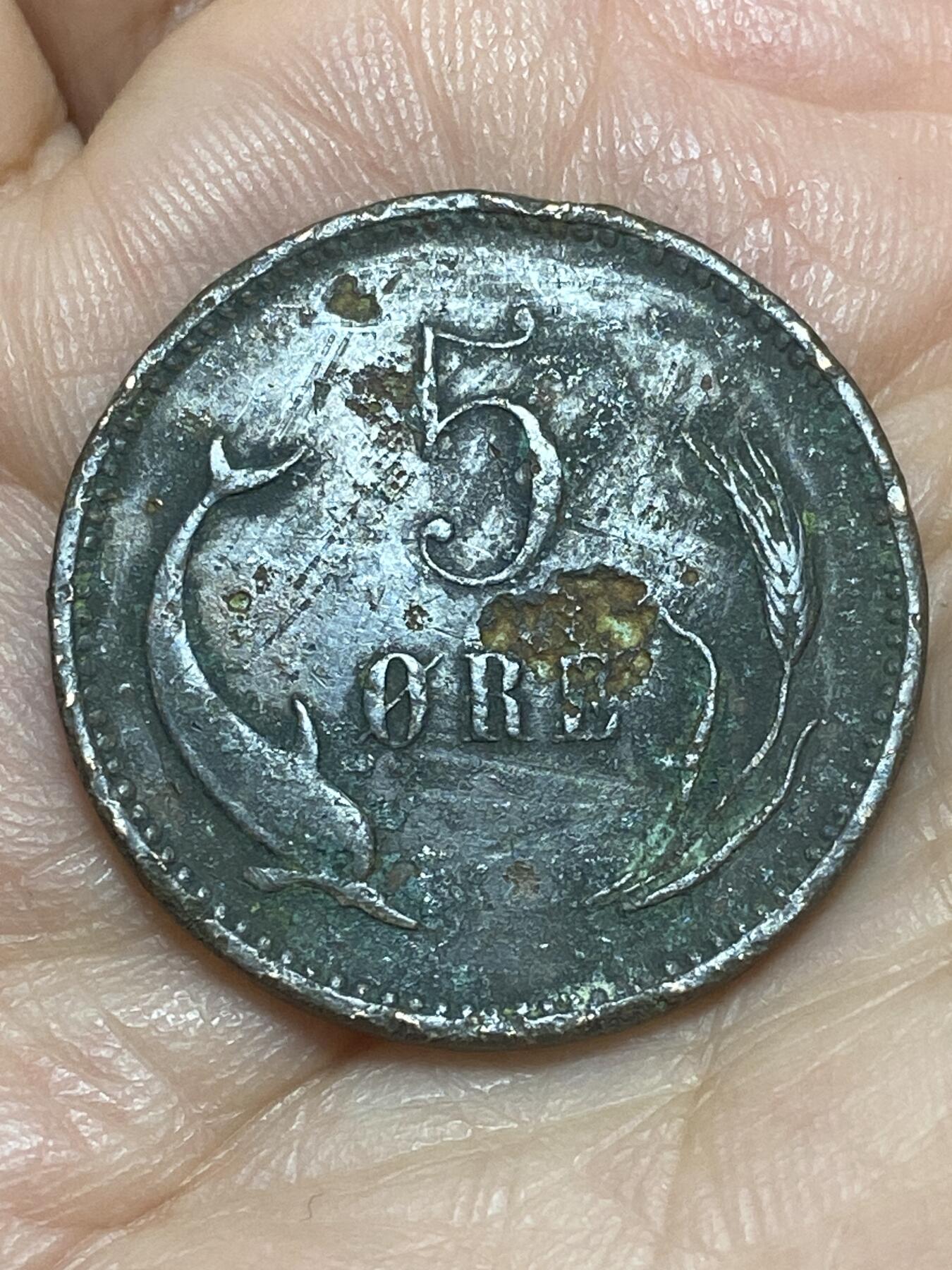 2026年第二十六场(总第一百九十五场）外国好品散币场(免佣金) 丹麦🇩🇰1904年5欧尔(克里斯蒂安九世第二版，VBP版)