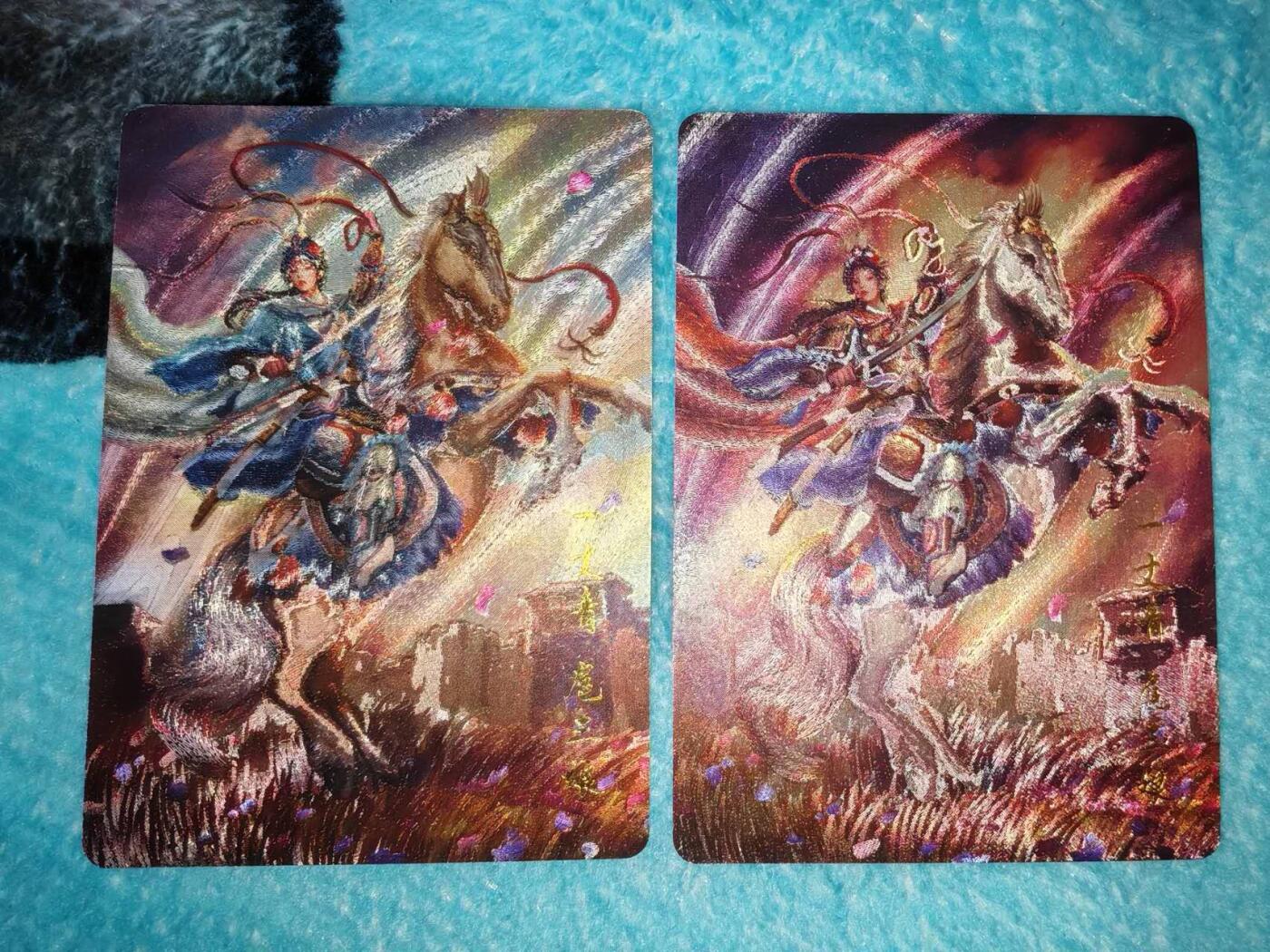 买就送PR！！龙虎卡牌-七六场（满200元包邮，无佣金，每周六结拍，欢迎送拍） 粗闪2张 百里卡牌 嘉宁水浒 - 扈三娘 (原画+异画)