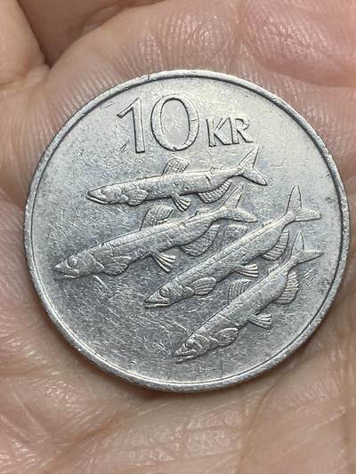 2026年第二十六场(总第一百九十五场）外国好品散币场(免佣金) - 冰岛🇮🇸1987年10克朗(共和国时期第二套第一版，无磁版)