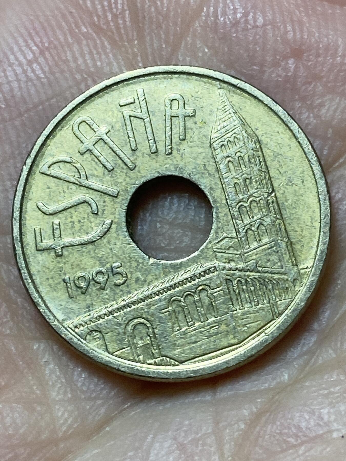 2026年第二十七场(总第一百九十六场）外国好品散币场(免佣金) 西班牙🇪🇸1995年25比塞塔(卡斯蒂利亚–莱昂自治区纪念币)