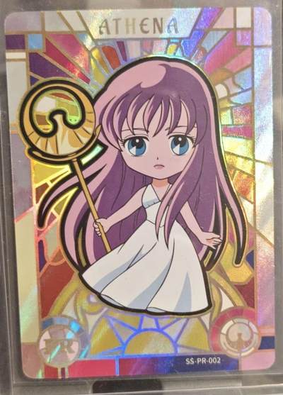 【卡游】圣斗士星矢 雅典娜 pr卡 Q版 - 【卡游】圣斗士星矢 雅典娜 pr卡 Q版