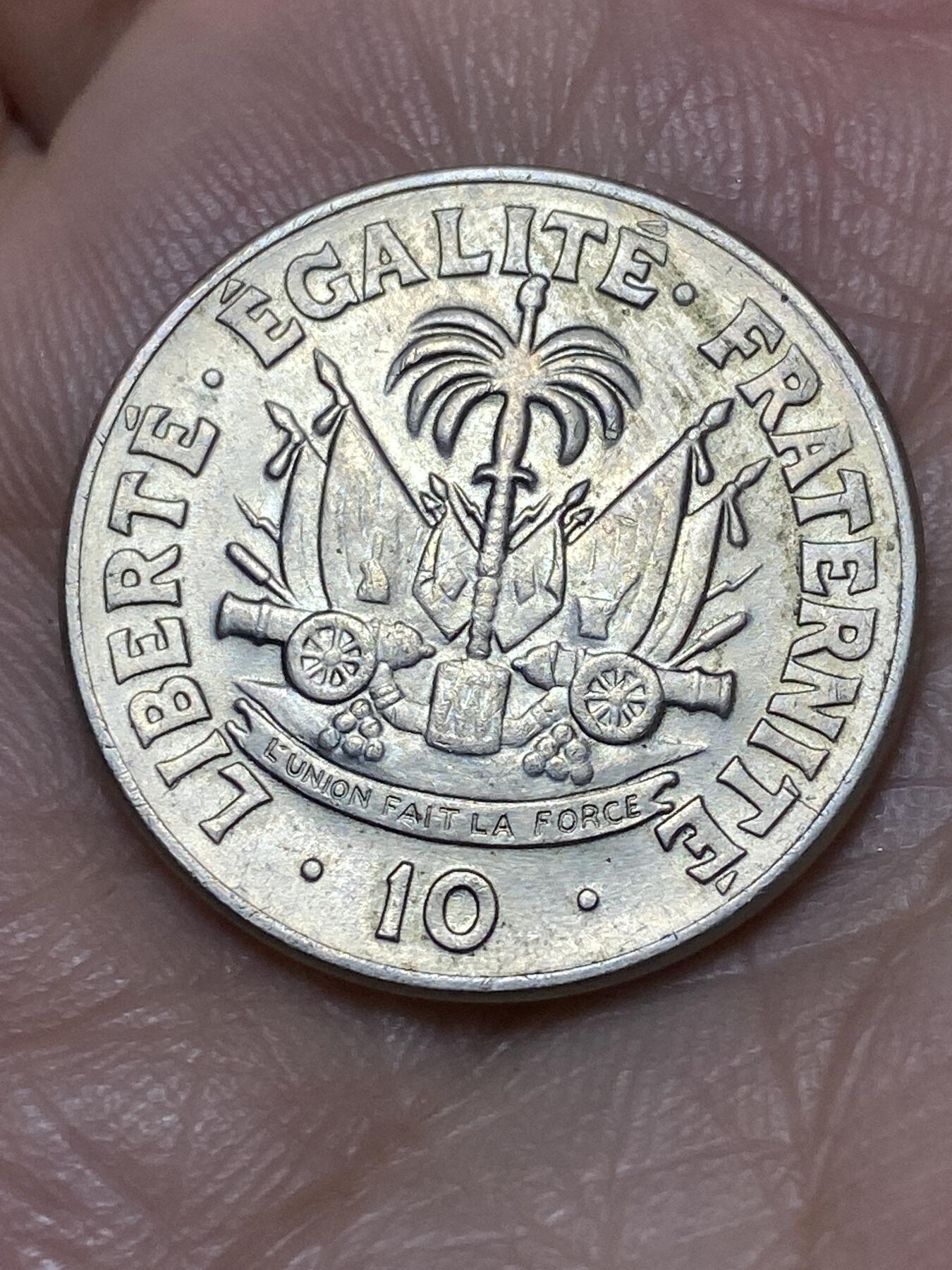 2026年第二十七场(总第一百九十六场）外国好品散币场(免佣金) 海地🇭🇹1958年10分