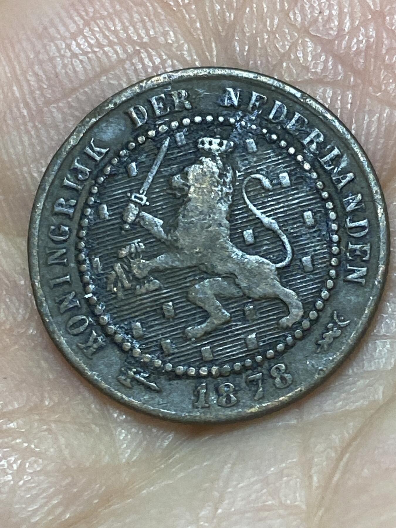 2026年第二十六场(总第一百九十五场）外国好品散币场(免佣金) 荷兰🇳🇱1878年1分(威廉三世时期，Broadaxe–宽刃斧标)