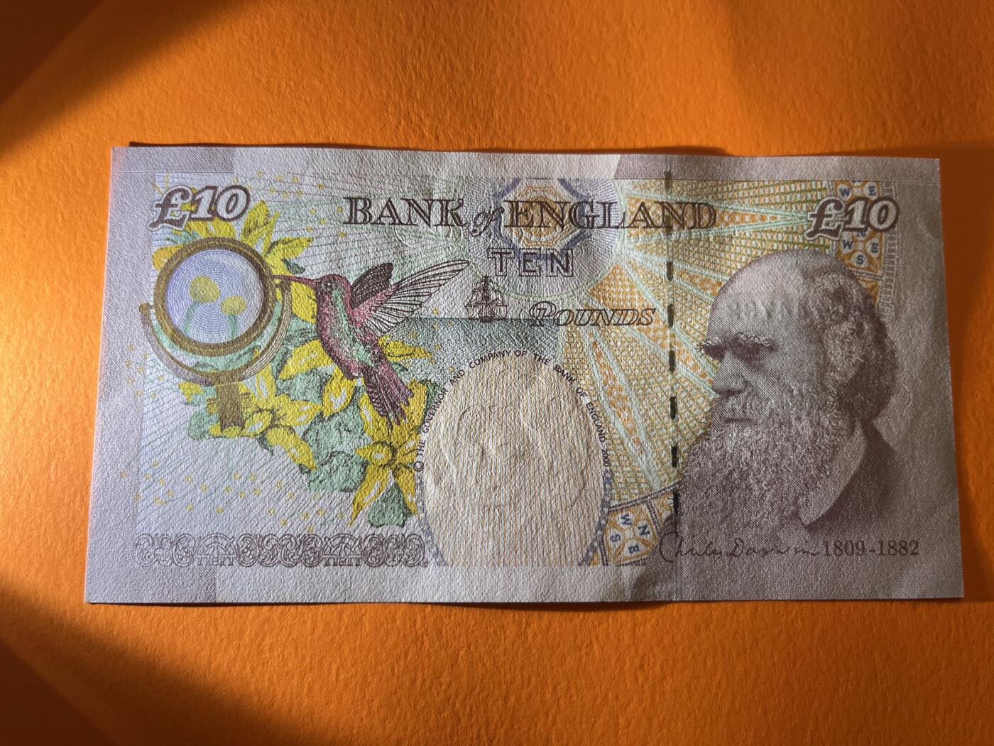 世界各国纸币拍卖 英国2000年 10英镑实物图