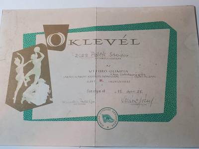 韵星假日军品类拍卖第41期 -- Rimey Holidays Militaria Auction 41 - 匈牙利人民共和国三级为奥林匹克体育贡献奖状