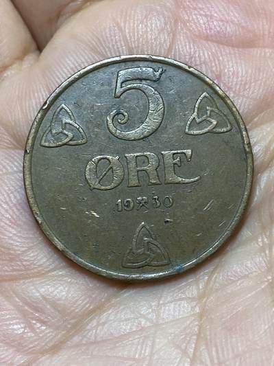 2026年第二十七场(总第一百九十六场）外国好品散币场(免佣金) - 挪威🇳🇴1930年5欧尔(哈康七世第二版)