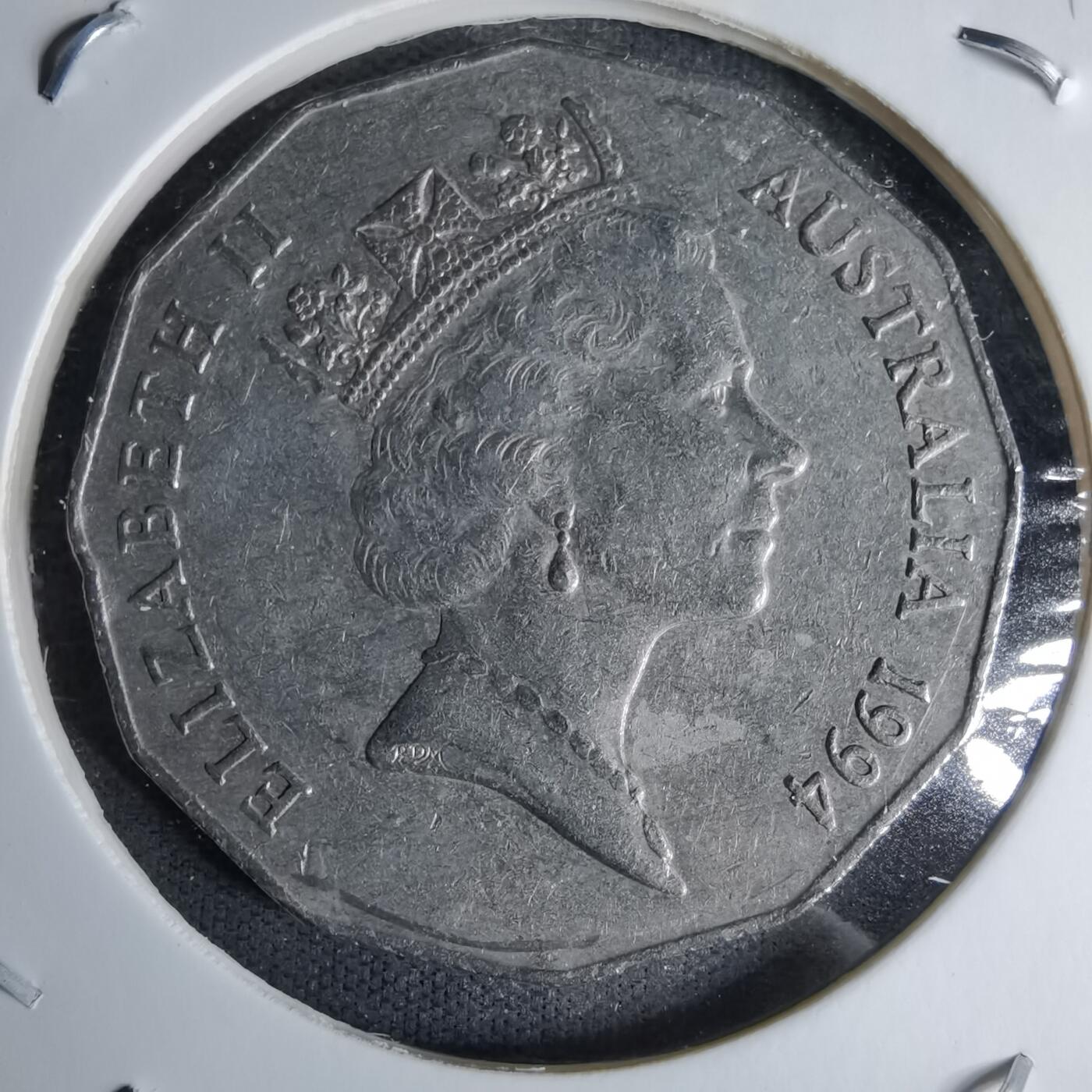 沼泽如烟--第996场 澳大利亚1994年50分纪念币