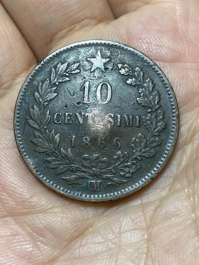 2026年第二十七场(总第一百九十六场）外国好品散币场(免佣金) - 意大利王国1866年10分(维托里奥·埃马努埃莱二世，OM标斯特拉斯堡造，首发年仅发行2年)