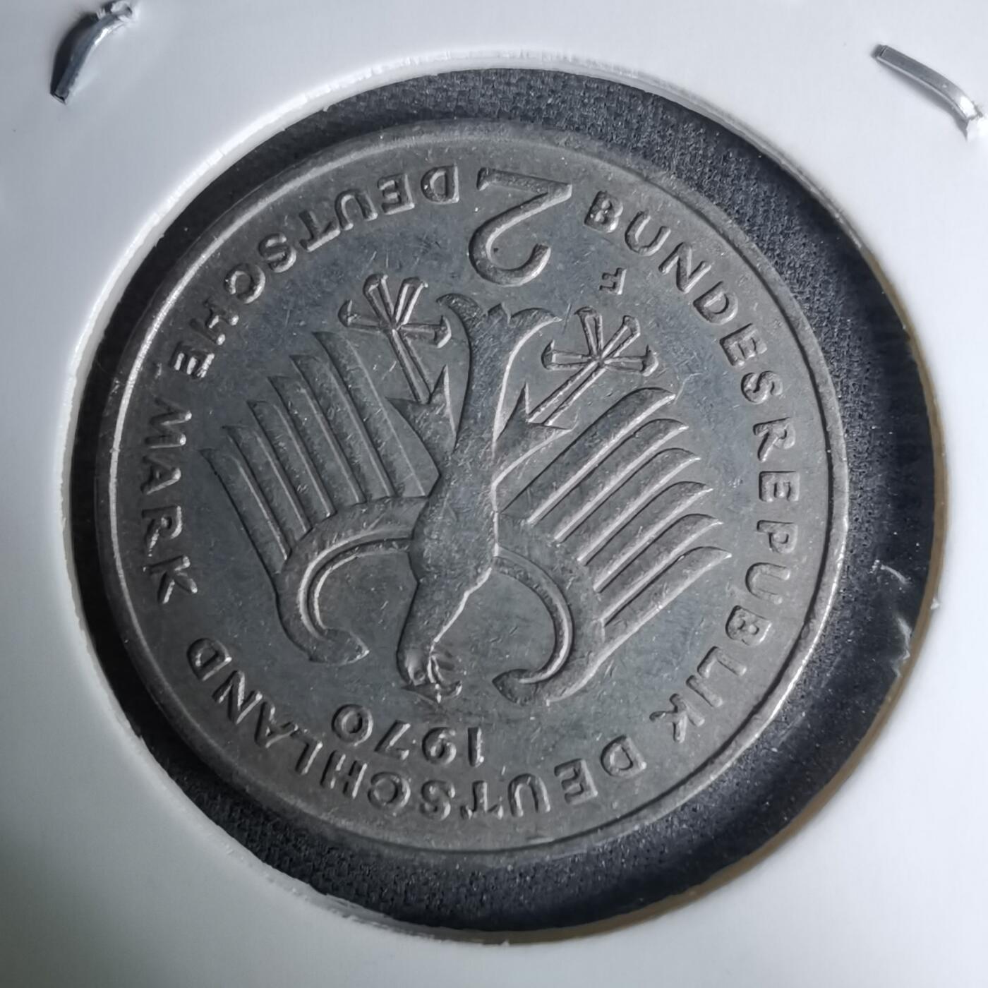 沼泽如烟--第996场 德国1970年2马克