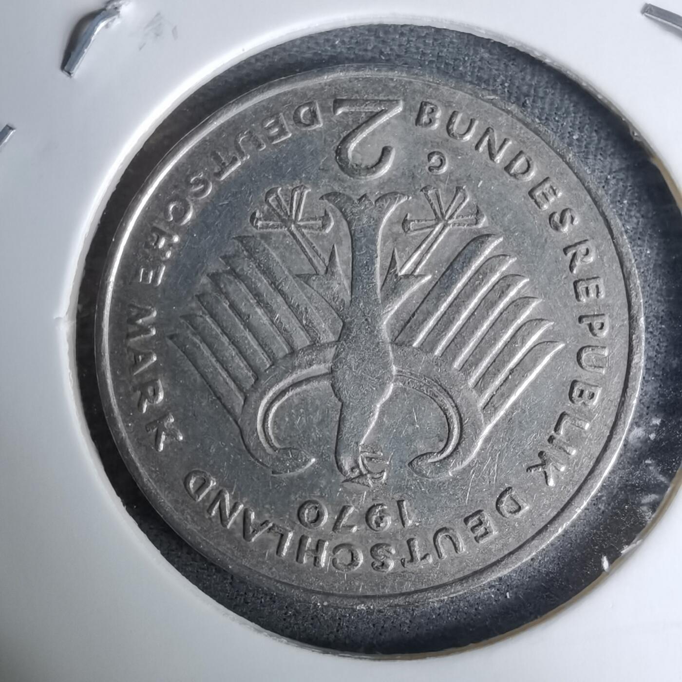 沼泽如烟--第996场 德国1970年2马克