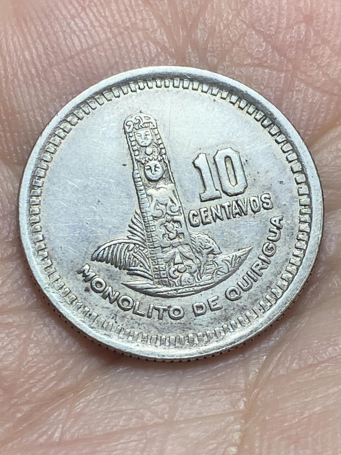 2026年第二十八场(总第一百九十七场）新春初七特拍场(佣金3%最低1元) 危地马拉🇬🇹1949年10分银币(图腾版第一版首发年，720银)