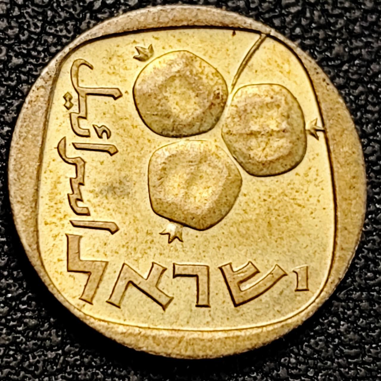 泉币菌-第190场-本场拍品多 请提前出价 （年后发货） 以色列 ５阿哥拉铜铝合金硬币 17.5ｍｍ