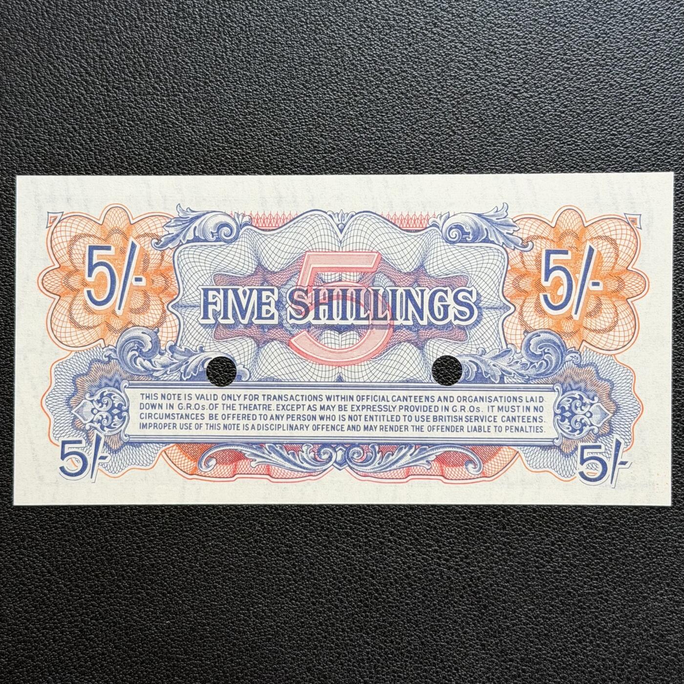 ＜星葵🌻钱币社＞非全新纸币场第70期·3月1日发货 UNC 英国1948年5先令军票