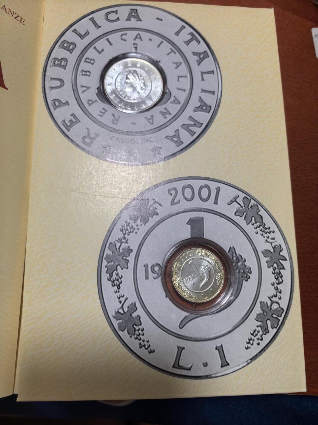 长老汇马年精选第一场拍卖 2001意大利最后的里拉银币两枚，原盒证，淘宝1000元