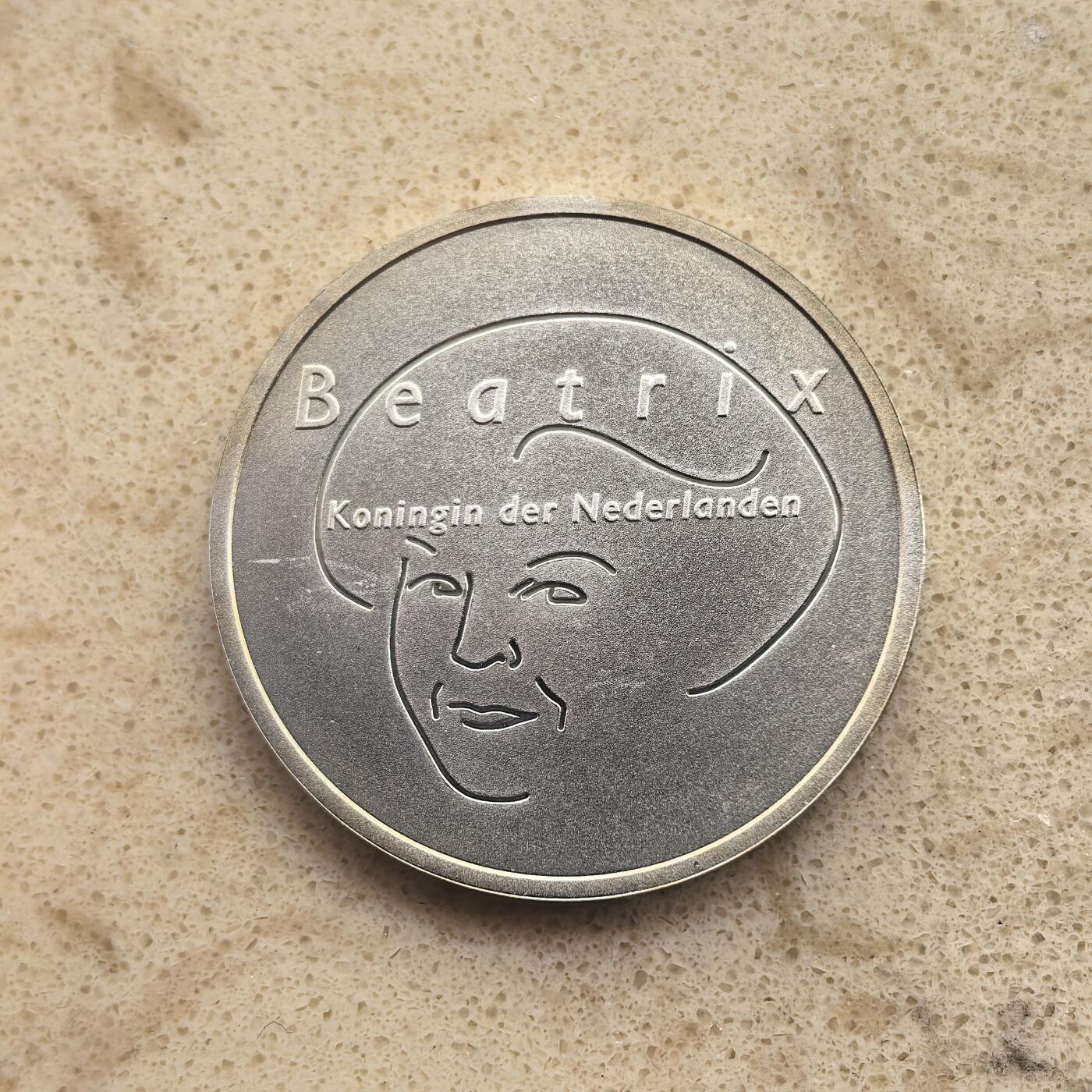 道一币馆币章第一百六十五场 荷兰2004年欧盟东扩5欧元银币  11.9g 925s