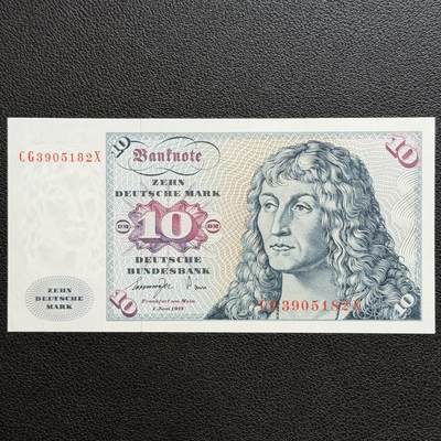 ＜星葵🌻钱币社＞非全新纸币场第70期·3月1日发货 - UNC 德国1977年老卢卡斯·克拉纳赫10马克纸币