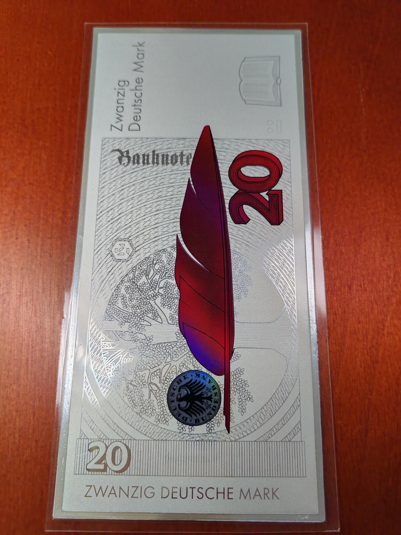 长老汇马年精选第一场拍卖 198X-199X西德马克彩色银钞8枚全套，5马克到1000马克，80克999银，稀见!