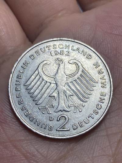 2026年第二十八场(总第一百九十七场）新春初七特拍场(佣金3%最低1元) - 德国🇩🇪1982年2德国马克(第二版，D标慕尼黑造)