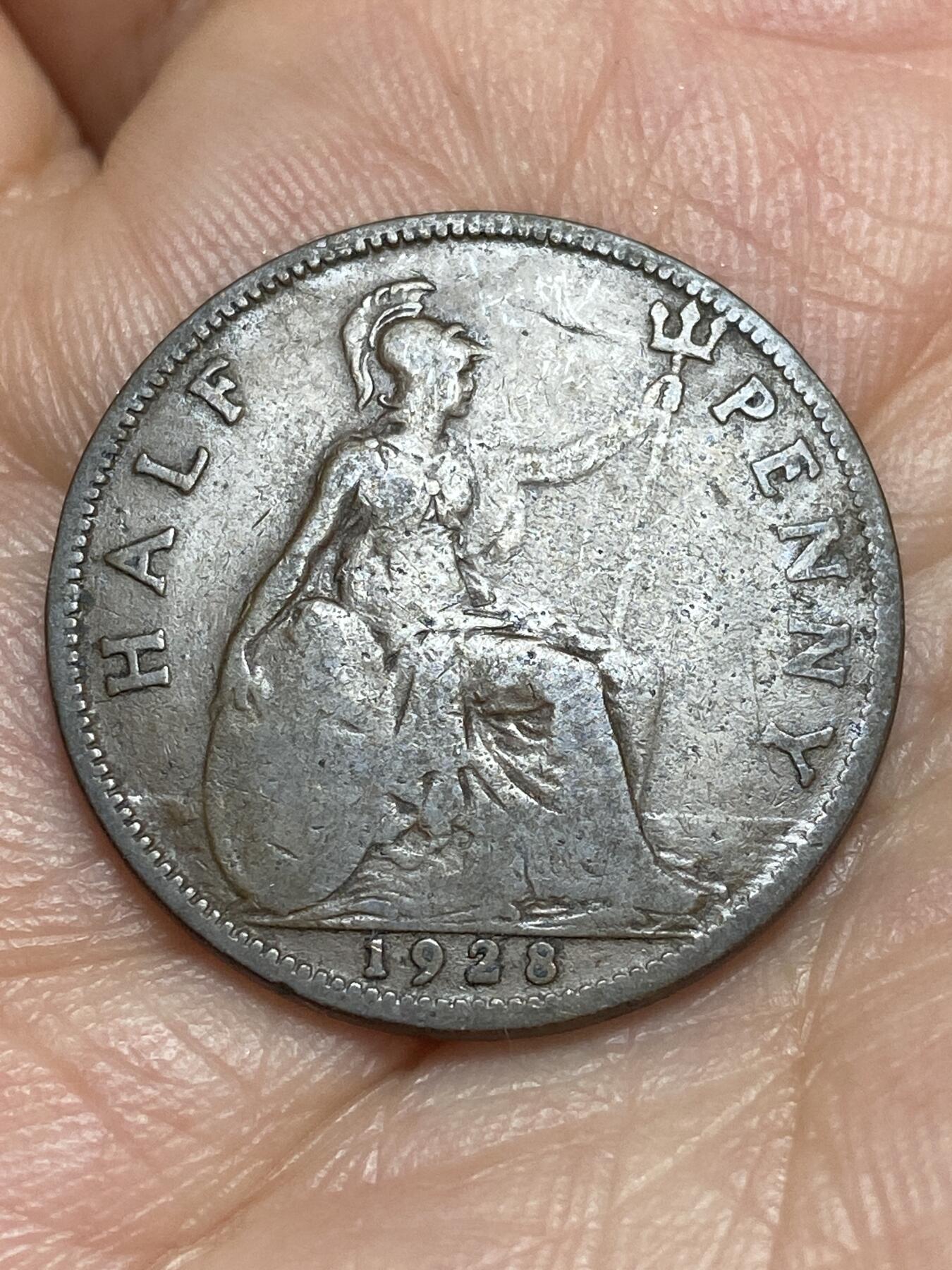 2026年第二十八场(总第一百九十七场）新春初七特拍场(佣金3%最低1元) 英国🇬🇧1928年半便士(乔治五世第三版首发年)