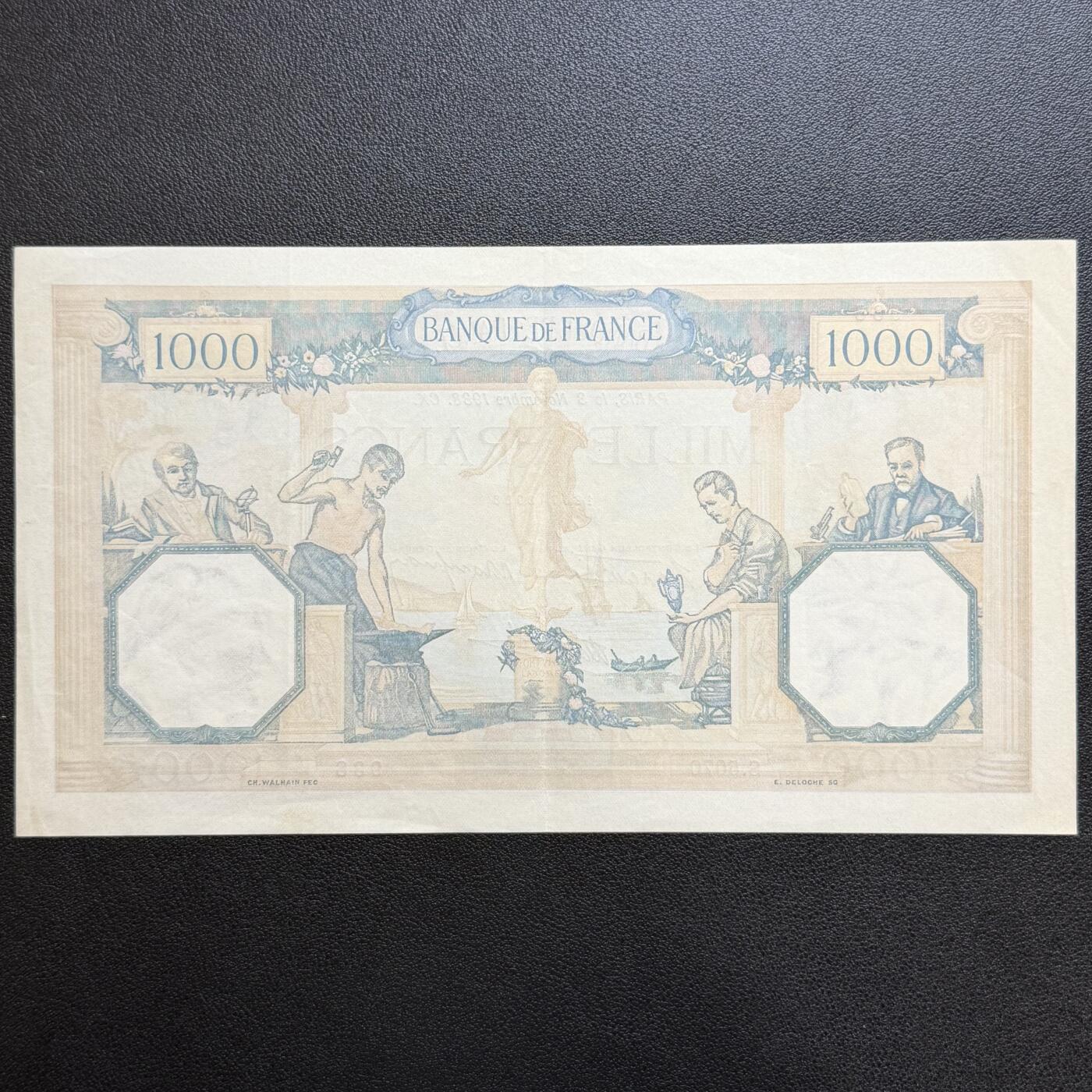 ＜星葵🌻钱币社＞非全新纸币场第70期·3月1日发货 法国1938年1000法郎大型纸币