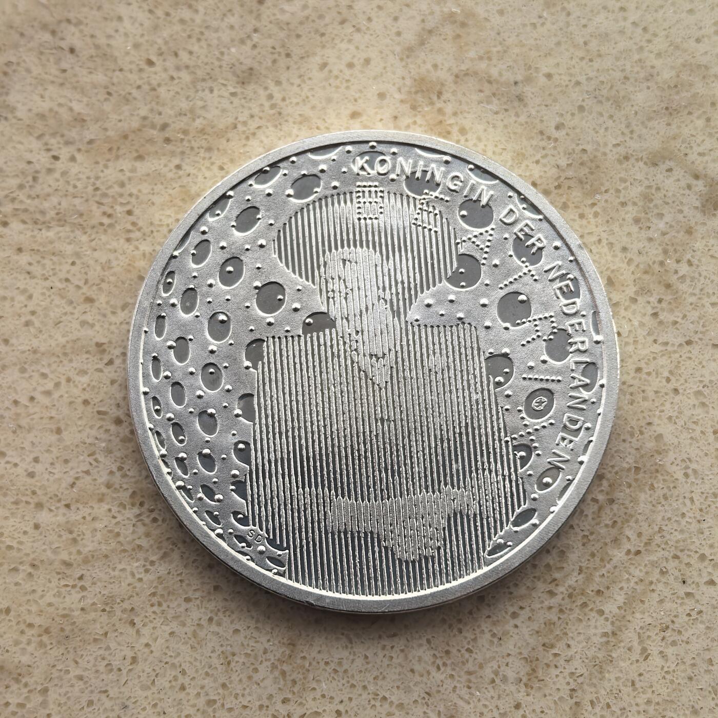 道一币馆币章第一百六十五场 荷兰2005年欧洲自由和平60周年5欧元银币  11.9g 925s