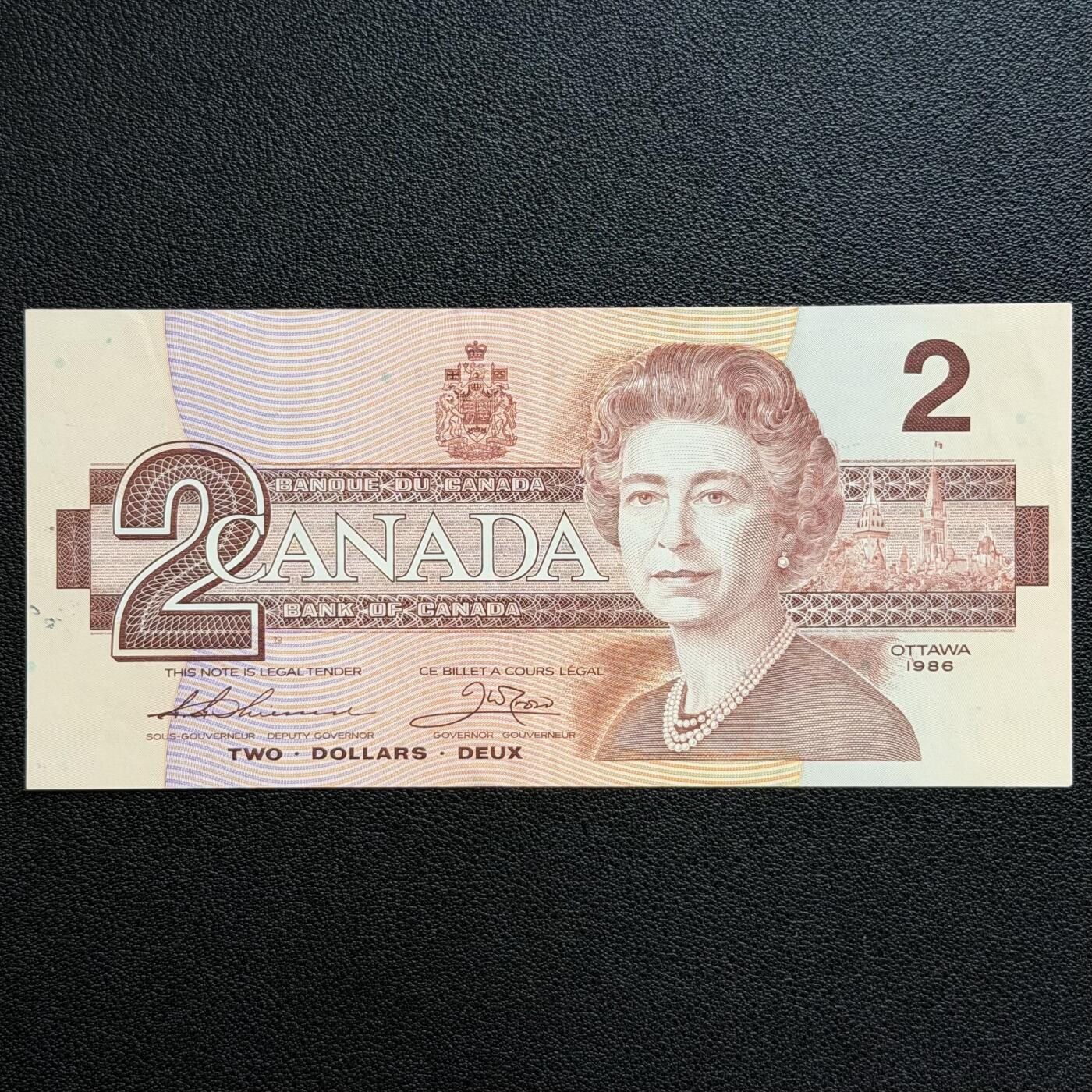 ＜星葵🌻钱币社＞非全新纸币场第70期·3月1日发货 加拿大1986年2元纸币