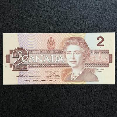 ＜星葵🌻钱币社＞非全新纸币场第70期·3月1日发货 - 加拿大1986年2元纸币