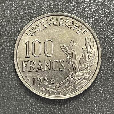 回流0301 - 全新 法国第四共和国1955年100法郎 持火炬的玛丽安娜