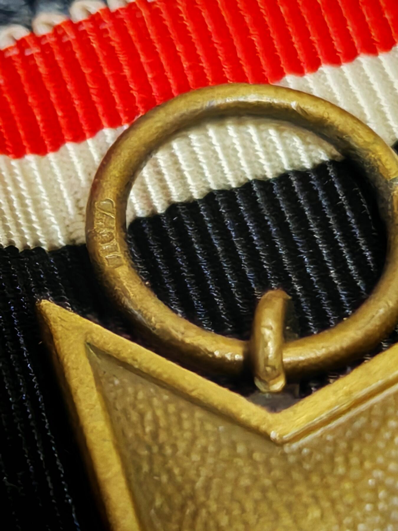 时顺第二十九拍(新年大拍) 二战时期铜质二级战功奖章，kvk2，107厂标，原绶带