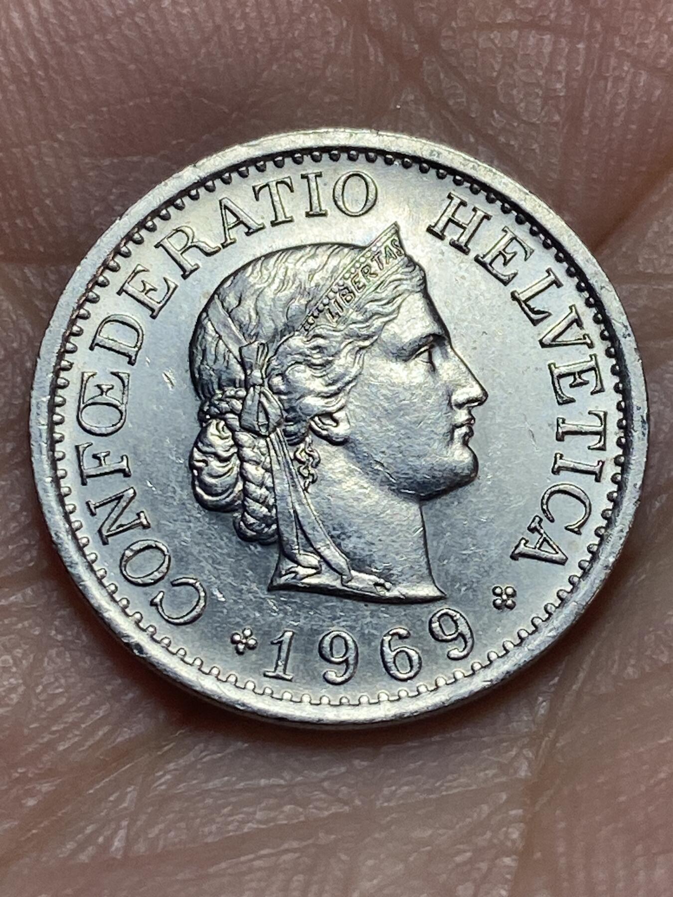 2026年第二十八场(总第一百九十七场）新春初七特拍场(佣金3%最低1元) 瑞士🇨🇭1969年10拉彭(第二版，B标伯尔尼造)