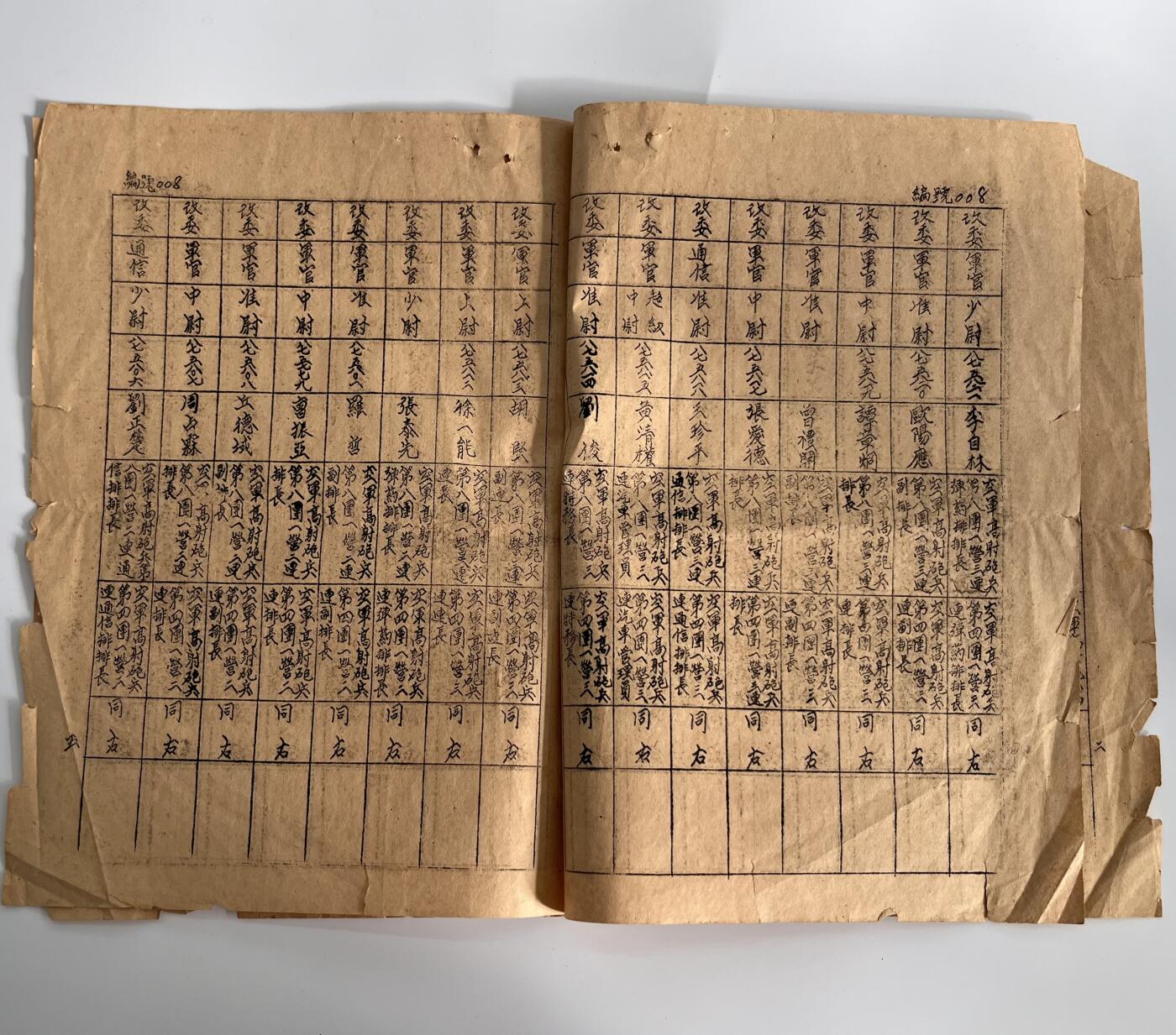 韵星假日军品类拍卖第41期 -- Rimey Holidays Militaria Auction 41 周国香旧藏，大陆时期，民国38（1949）年空军高射炮第二指挥部命令，少尉通信员