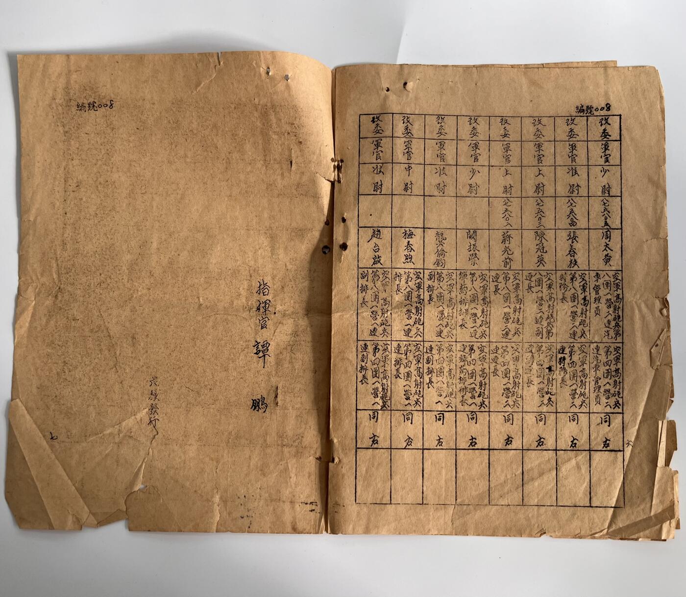 韵星假日军品类拍卖第41期 -- Rimey Holidays Militaria Auction 41 周国香旧藏，大陆时期，民国38（1949）年空军高射炮第二指挥部命令，少尉通信员