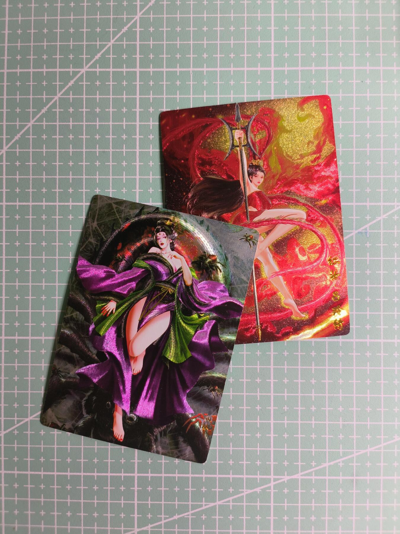 第22期  恭喜发财·万事如意·马年大吉 初五截拍(持续收拍品中…) 【粗闪】奇典卡牌《盲包系列》四妹&吕玲绮