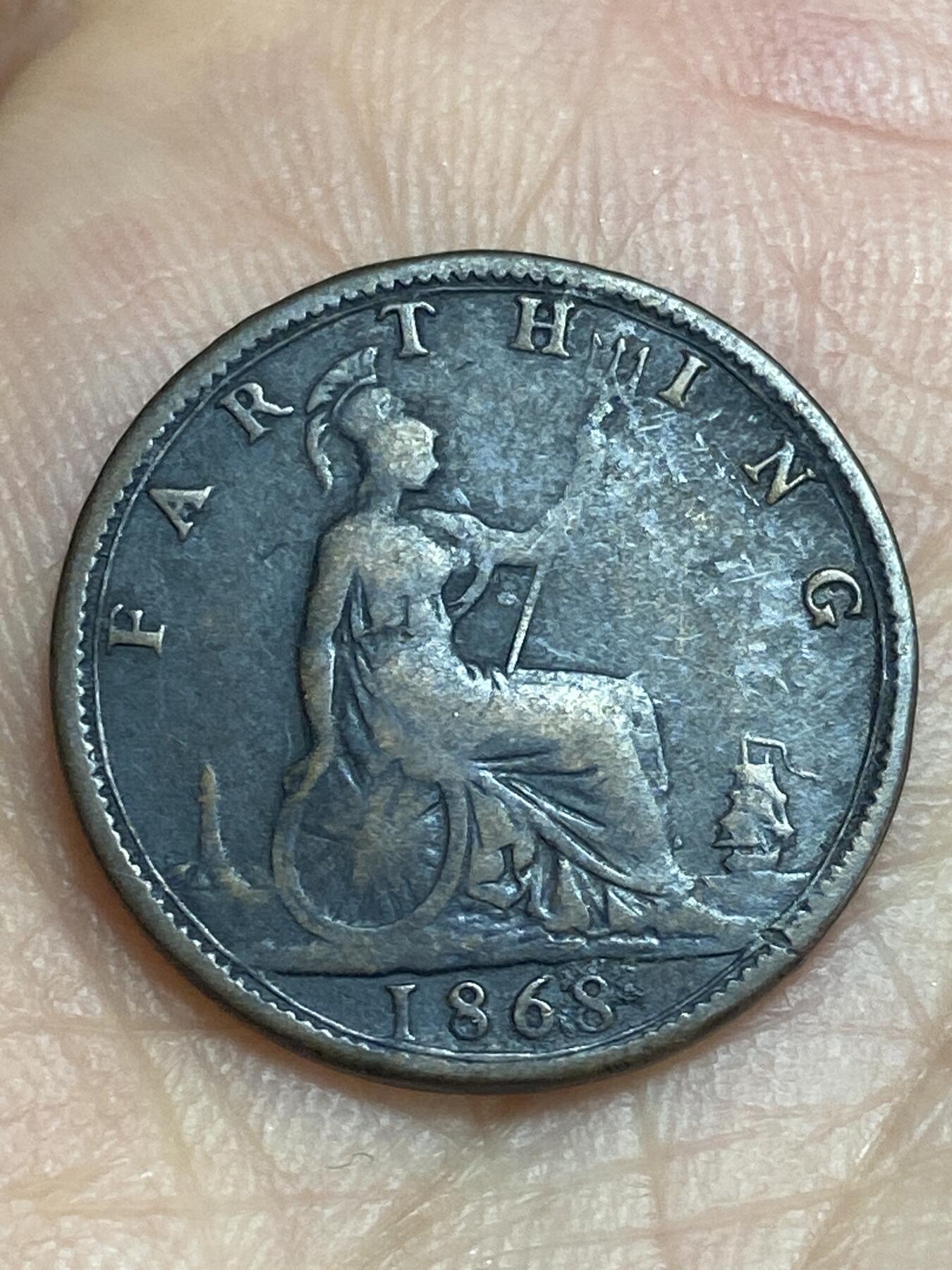 2026年第二十八场(总第一百九十七场）新春初七特拍场(佣金3%最低1元) 英国🇬🇧1868年1法新(维多利亚女王中年桂冠第二版)