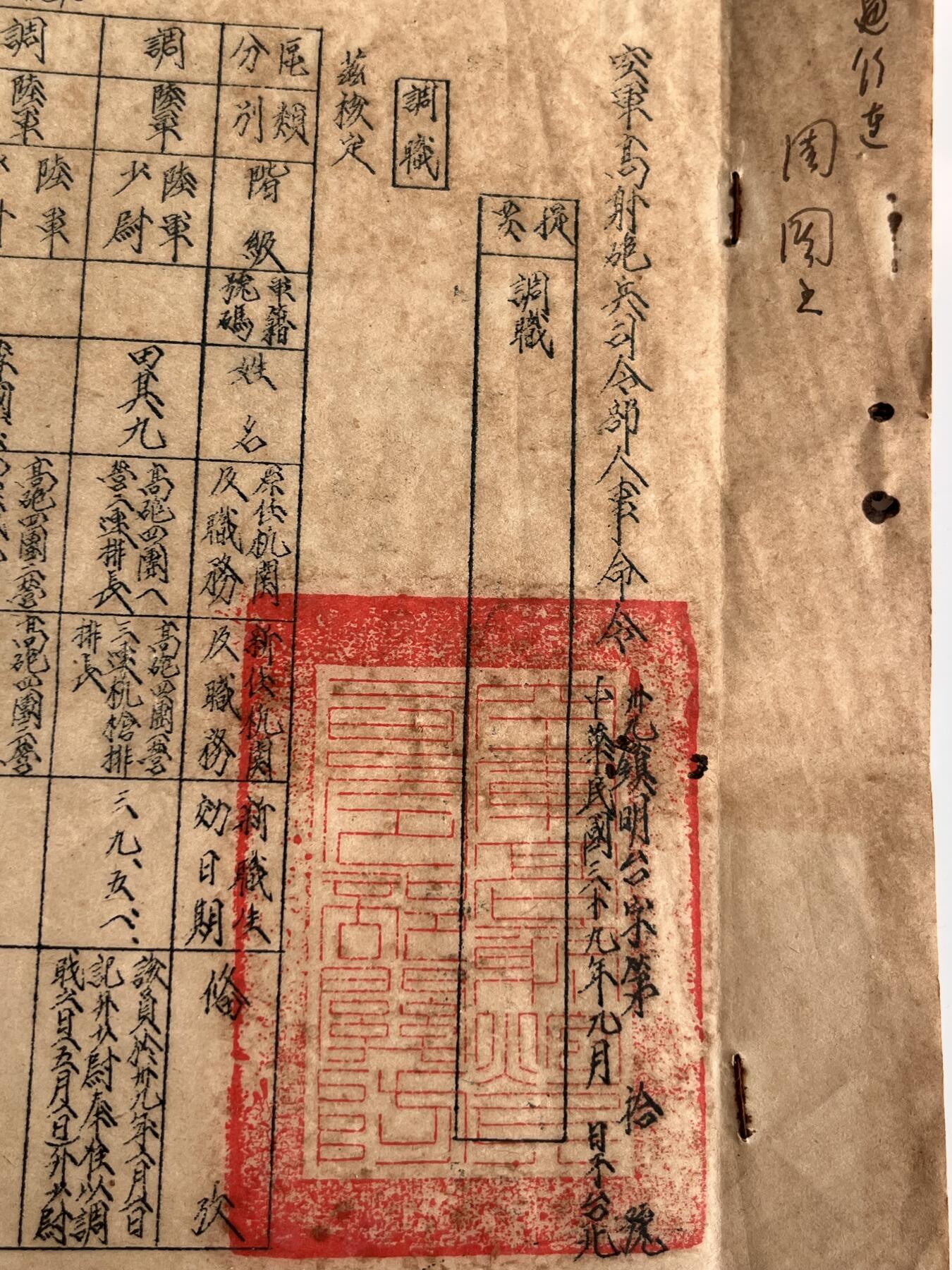 韵星假日军品类拍卖第41期 -- Rimey Holidays Militaria Auction 41 周国香旧藏，民国三九年（1950）空军高射炮兵司令部，无线电台中尉排长