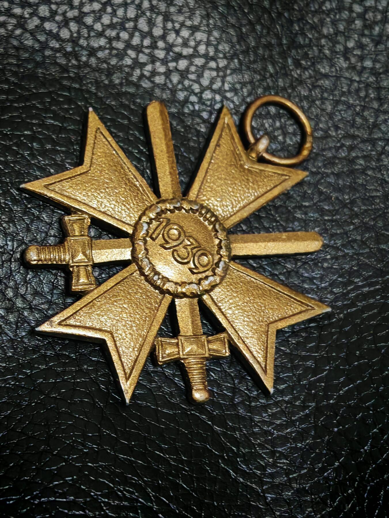 时顺第二十九拍(新年大拍) 二战时期二级双剑战功奖章，kvk2，锌镀铜