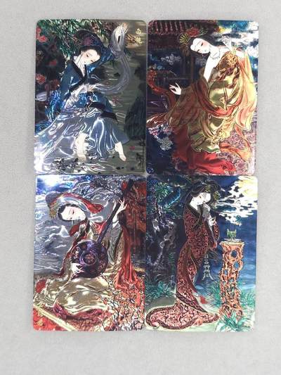 买就送PR！！龙虎卡牌-七六场（满200元包邮，无佣金，每周六结拍，欢迎送拍） - 光刻4张 山河潮玩 心染 - 四大美女 一套