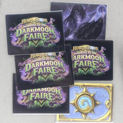 满赠PR！！龙虎卡牌-七七场（满200元包邮，无佣金，每周六结拍，欢迎送拍） 粗闪6张 谭壹盲包 炉石传说&魔兽系列  一套