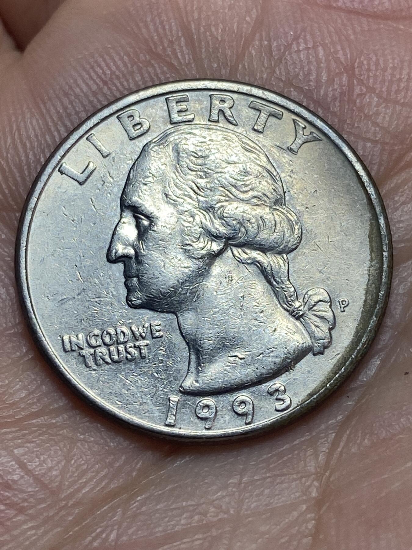 2026年第二十八场(总第一百九十七场）新春初七特拍场(佣金3%最低1元) 美国🇺🇸1993年1/4元(华盛顿1/4元第三版，P标费城造)