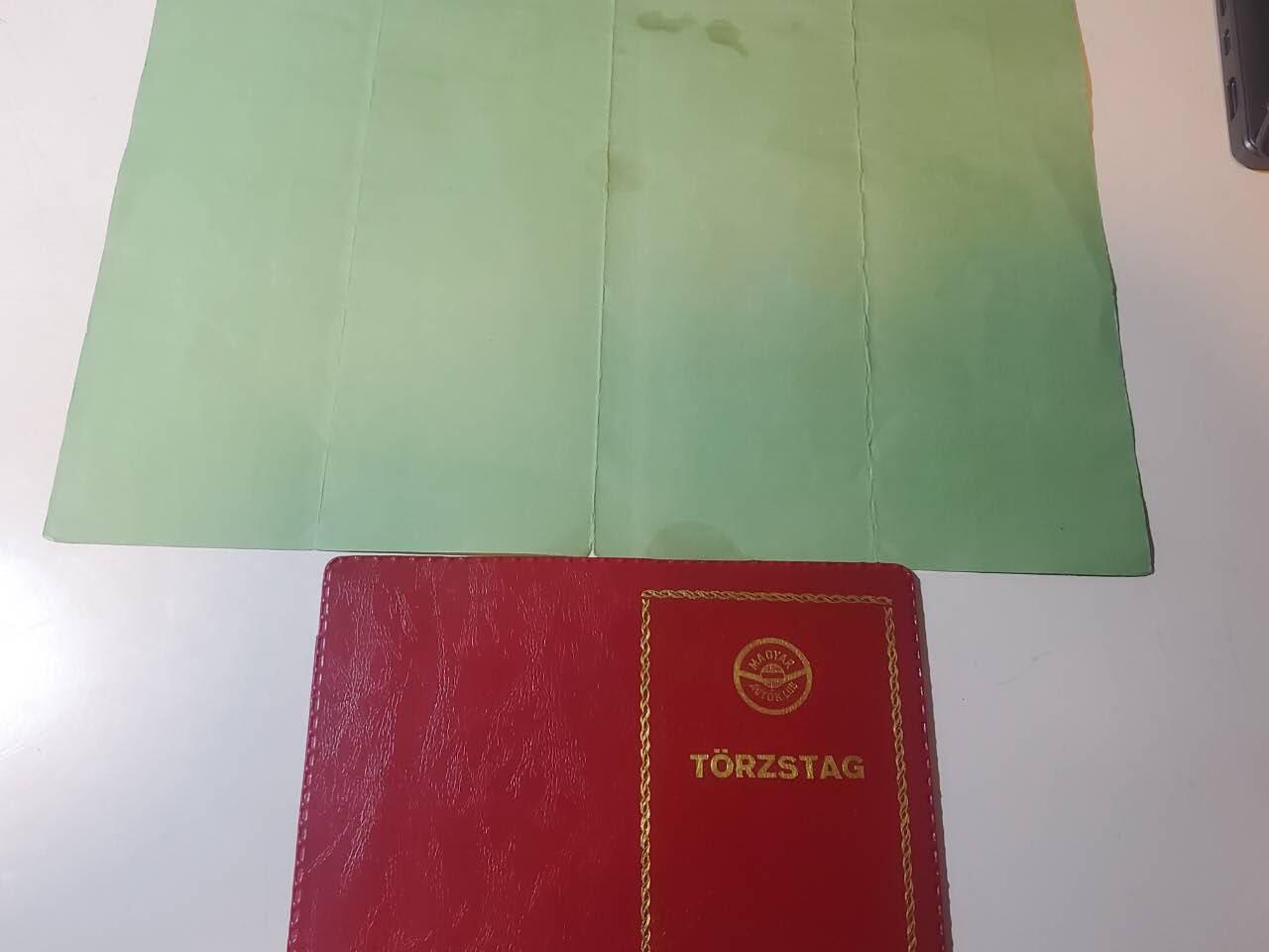 韵星假日军品类拍卖第41期 -- Rimey Holidays Militaria Auction 41 匈牙利人民共和国资深汽车协会会员Danszky Ferenc博士 汽车协会会员证书兼证章证书 保险一套