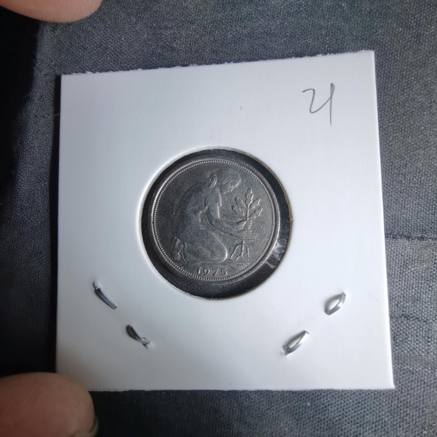 沼泽如烟--第997场 德国1975年50芬尼