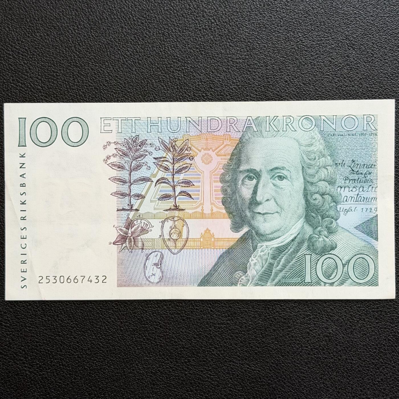 ＜星葵🌻钱币社＞非全新纸币场第70期·3月1日发货 瑞典1986年100克朗纸币