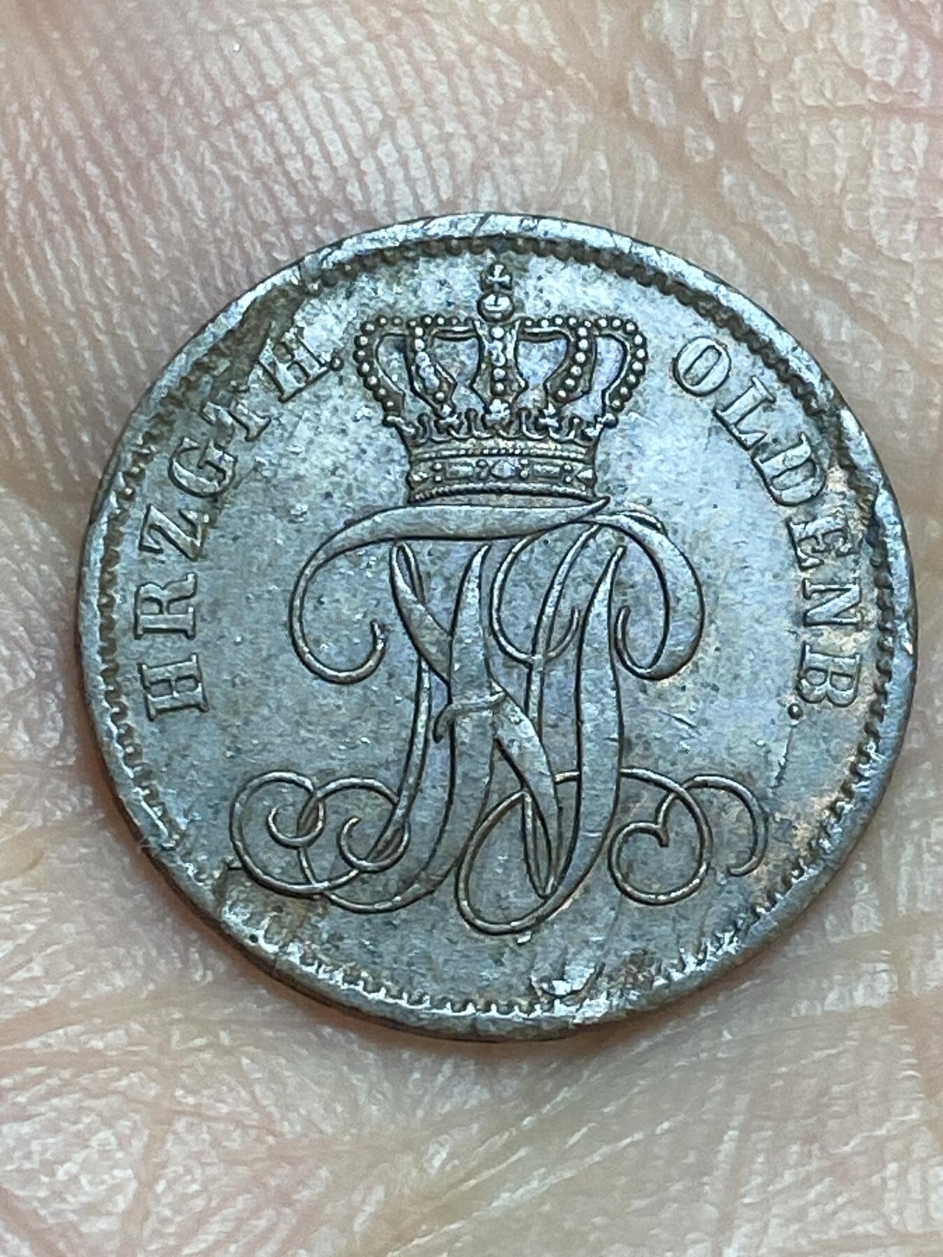 2026年第二十八场(总第一百九十七场）新春初七特拍场(佣金3%最低1元) 德意志邦国–奥尔登堡大公国1869年1施瓦伦(尼古拉斯·弗里德里希·彼得大公时期，汉诺威造，铸币师西奥多·威廉·布鲁尔)