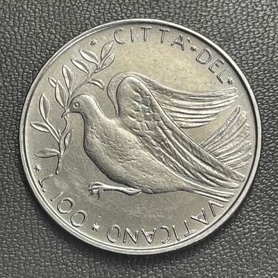回流0301 -  梵蒂冈1971年保罗六世100里拉 和平鸽